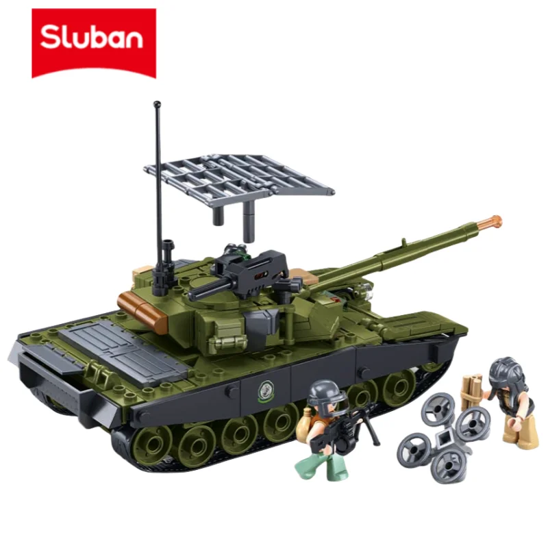 SLUBAN 2 in 1 Kampfpanzer (770 Teile) Bausatz