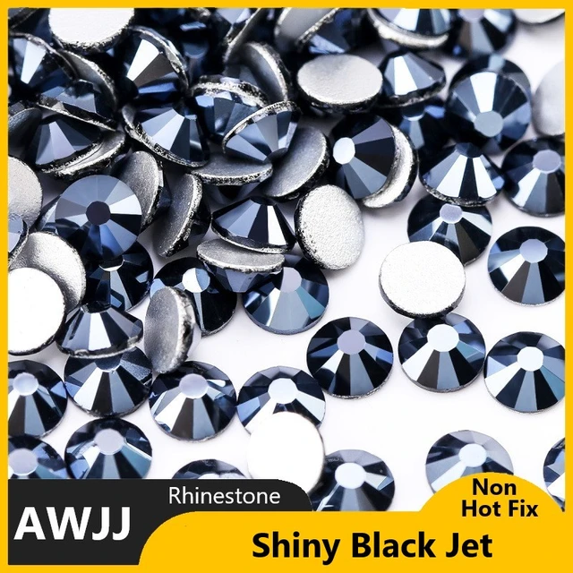 SS3-SS10 Black AB Rhinestones Back Flat Round Nail Art Decorations And  Stones Non Hotfix Rhinestones Crystals for DIY Glass - AliExpress
