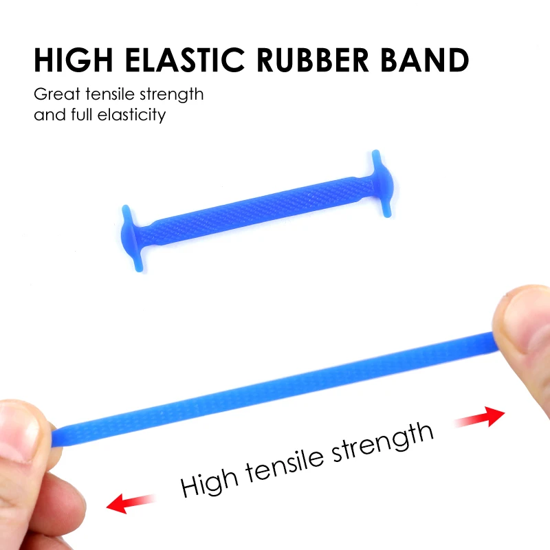 Shoe Laces Shoelaces Without Ties Elastic Shoelaces Elastic Shoe Laces 12Pcs/Lot Child No Tie Shoelace Elastic Silicone Quick Put On And Take off for Unisex