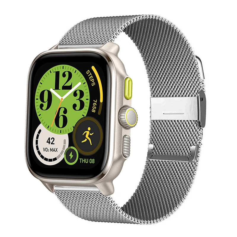 

Металлический браслет для смарт-часов Amazfit GTS 4 3 2 Mini, умный квадратный ремешок для Amazfit Bip 5, 20 мм 22 мм