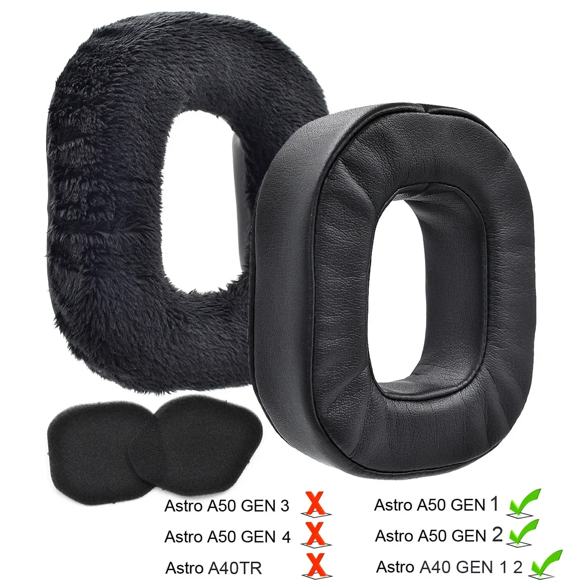 

Replaceable Earphone Sleeve Memory Sponge Earmuffs for Logitech Astro A40 A50 GEN1 GEN2 Earphones