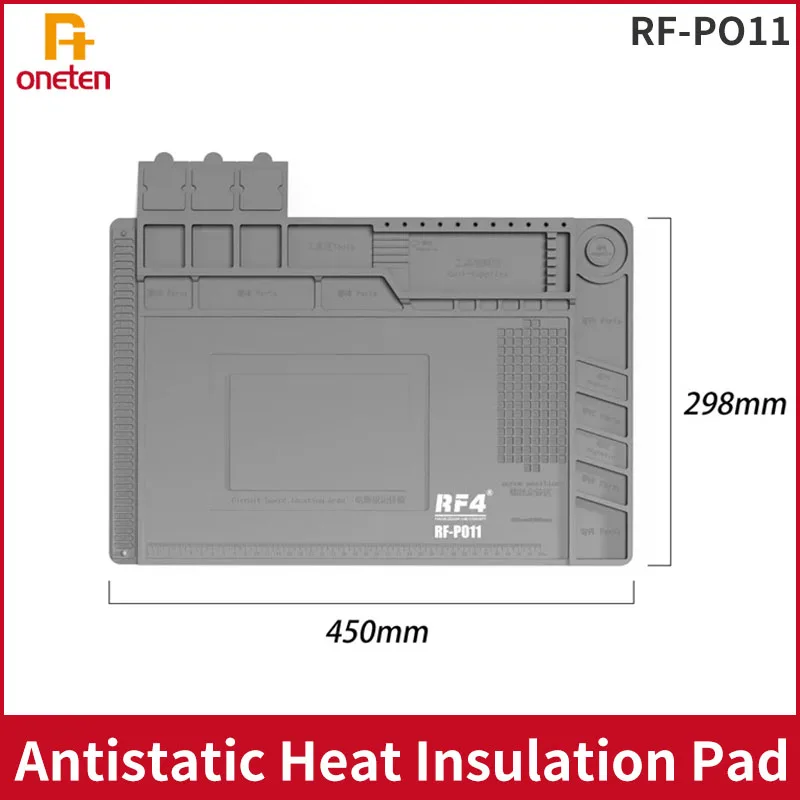 RF4 RF-PO11 정전기 방지 단열 패드, 휴대폰 마더보드 칩 IC 납땜 매트..