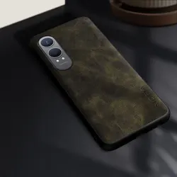 Stylish Premium PU Leather Durable Phone Case Cover for CE 4 Lite (Green)