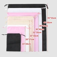 20 pieces  Non woven fabric drawstring Large Non-woven Dust cover Drawstring Packaging Bags,Shoe or Clothing  accept print logo 1