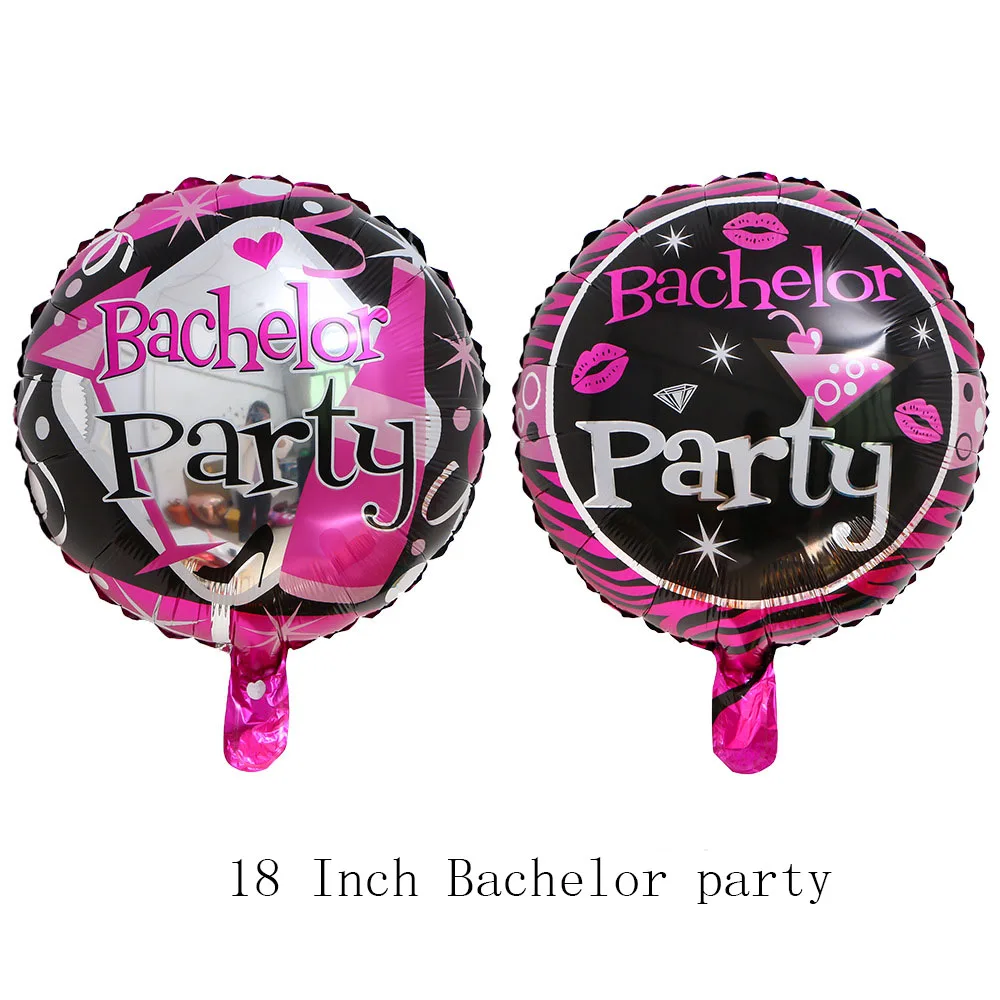 50pcs Bachelorette party Foli balloon Sexy penies ladies Sex costumes Hen Party Bachelor Lover proposal home decoration wedding