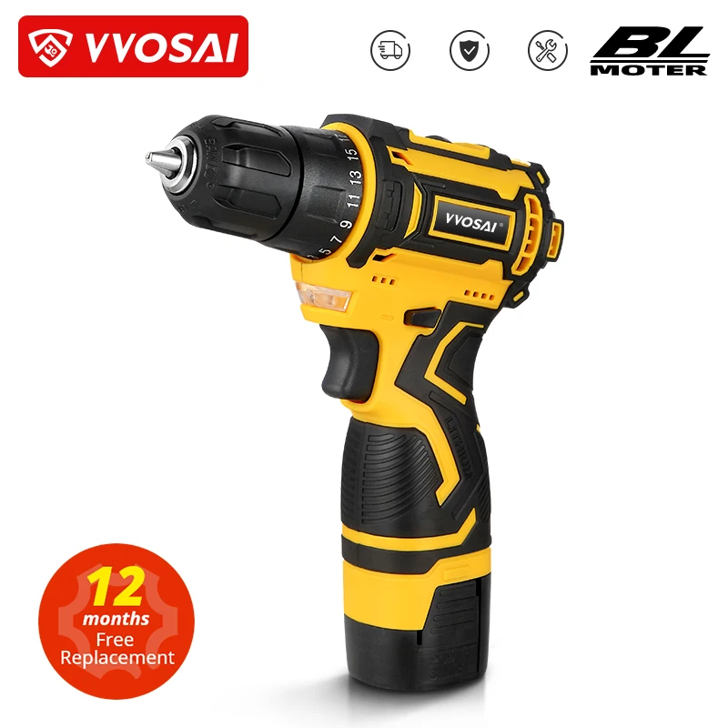 Brushless Drill Screwdriver Wosai - Инструменты и сопутствующие товары