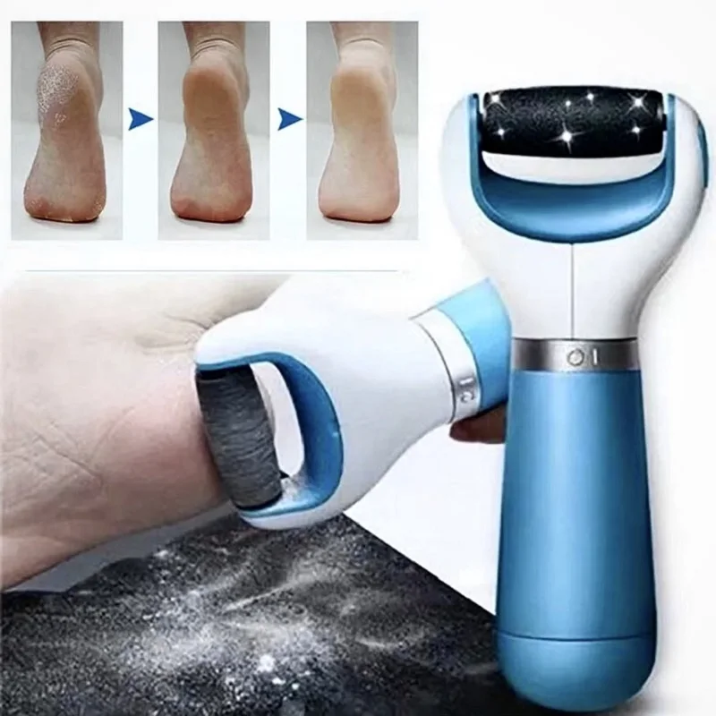 Electric foot grinder foot care device pedicure callus remover dead skin machine and tool easy to use.