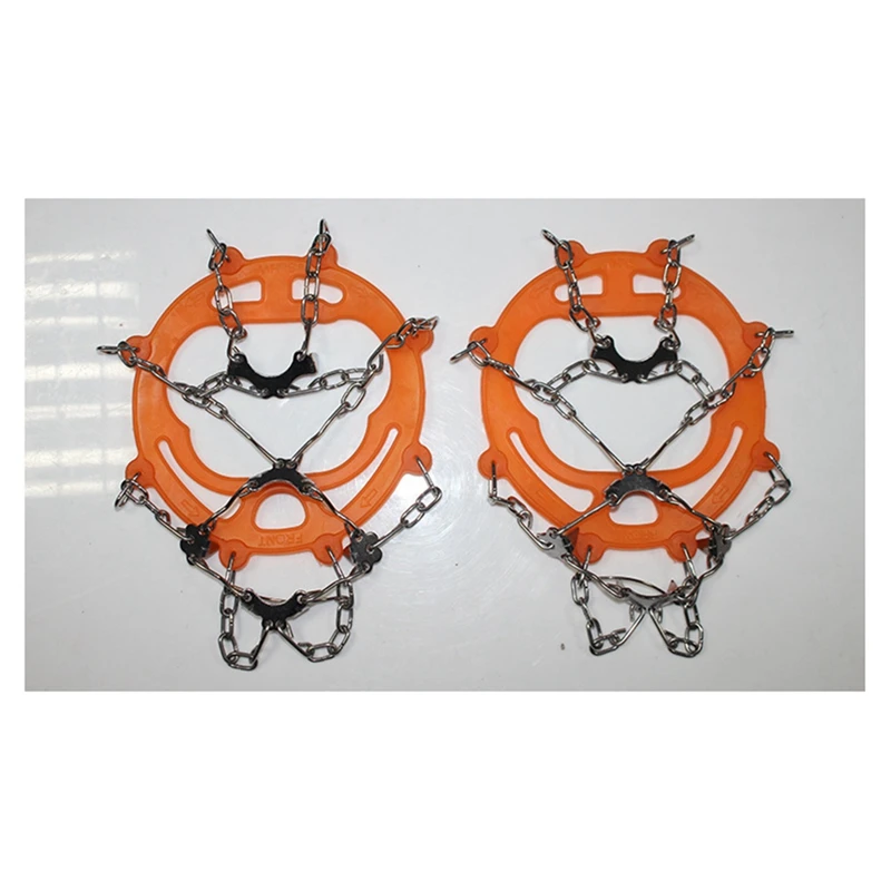 Crampons Stainless Steel Anti-Skid Ski Claws Mud Ice And Snow Anti-Skid Shoe Covers Mountaineering Anti-Skid Shoe Chains 3