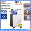 EU STOCK 1500W Fiber Laser Cleaning Machine Industrial Rust Removal Cleaning Oil Paint for Metal Cleaning Width 300MM US STOCK 1