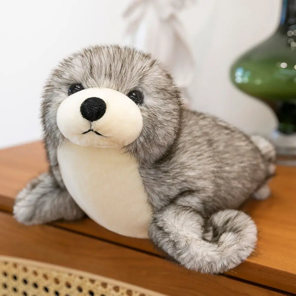 PP Cotton Sea Lion Plush Toys Fluffy Soft Sea World Animal Stuffed Dolls 30cm Collection Seal Stuffed Animal Birthday Parties