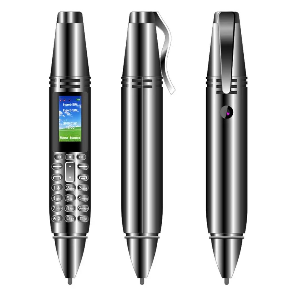 Мини-телефон Ak007 в виде ручки, экран 0,96 дюйма, Gsm, Bluetooth-совместимый, с диктофоном