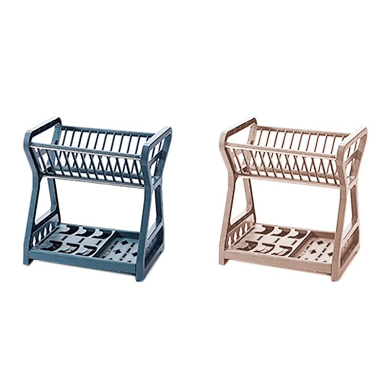 

Двухуровневая кухонная сушилка для посуды, сушилка для посуды, корзина с клеткой для палочек для еды, полка для хранения, сушилка