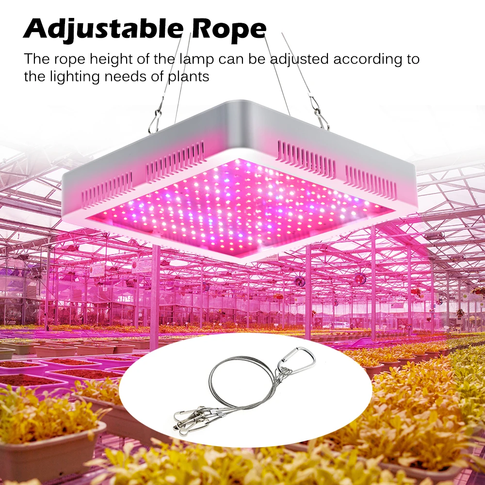2000W LED 성장 빛 전체 스펙트럼 UV 및 IR 칩 식물에 대 한 Phytolamp 온실 수경법 성장 램프 실내 식물 꽃 씨앗