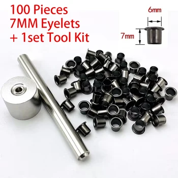1 set Kit di strumenti per unghie con occhielli + Kydex Holster guaina occhiello 6mm 7mm per Set di strumenti per fodero coltello a mano fai da te
