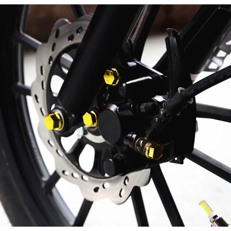 30Pcs Motorcycle Modification Head Cover Accessories Screw Decorative Parts Nuts Styling Cover For Yamaha Kawasaki Honda
