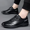 Men Business Dress Leather Shoes Spring Autumn Leisure Genuine Leather Breathable Soft Sole Comfortable Vulcanized Shoes for Men 2