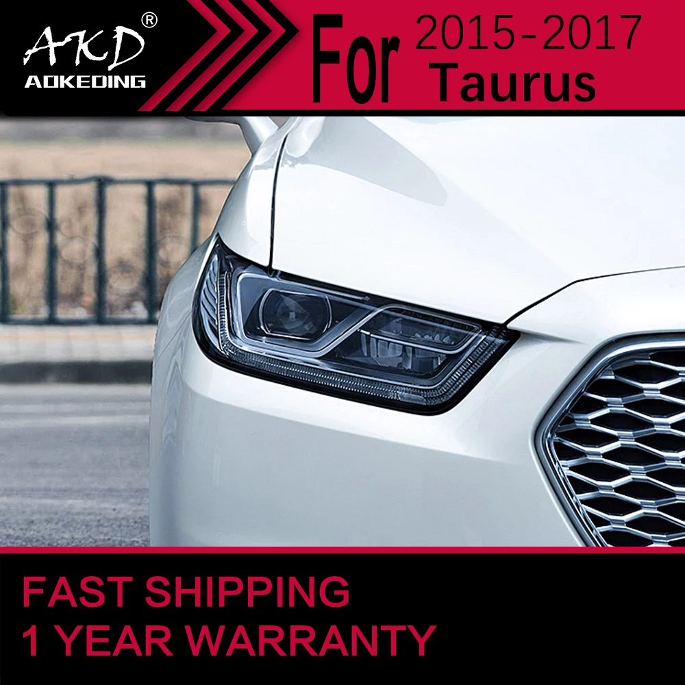 

Автомобильные фары для Светодиодный Taurus, светодиодная фара 2015-2017 Taurus, передняя фара, линза для проектора Drl, автомобильные аксессуары