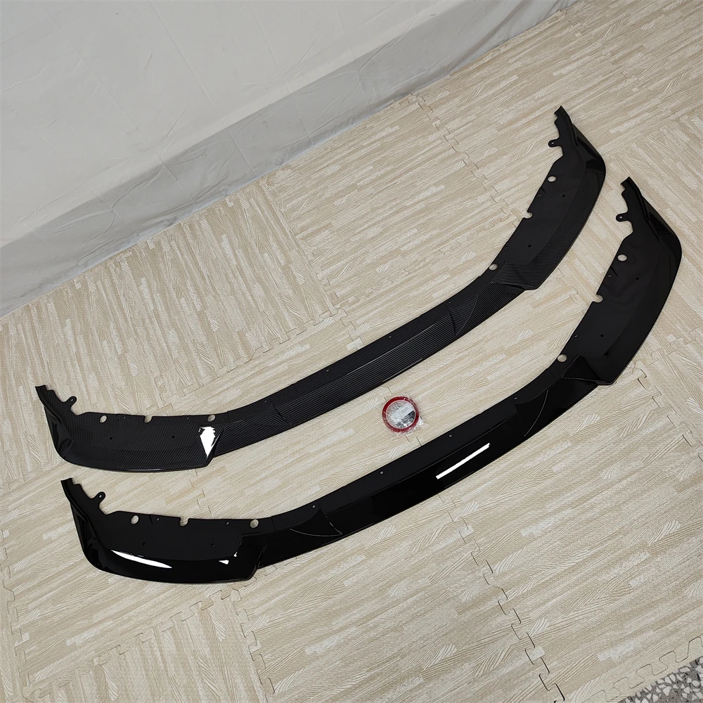 BMW 2 시리즈 M2 G87 2023 2024 2025 2026 바디킷 튜닝용 프론트 범퍼 스플리터 립 로워 스포일러 블레이드 자동차 키트 (글로스 블랙)