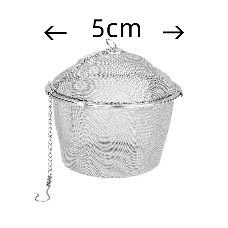 Seasoning Spice Ball Basket Tea Ball Stainless Steel Flavor Bag Hot Pot Taste Halogen Box Bag Soup Taste Box Strainer Basket