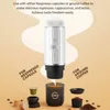 Portable Type-c Rechargeable Coffee Machine Hot/Cold Water Expresso Coffee Maker 2in1 Fit Capsule Ground for Outdoor Cafetiere 2