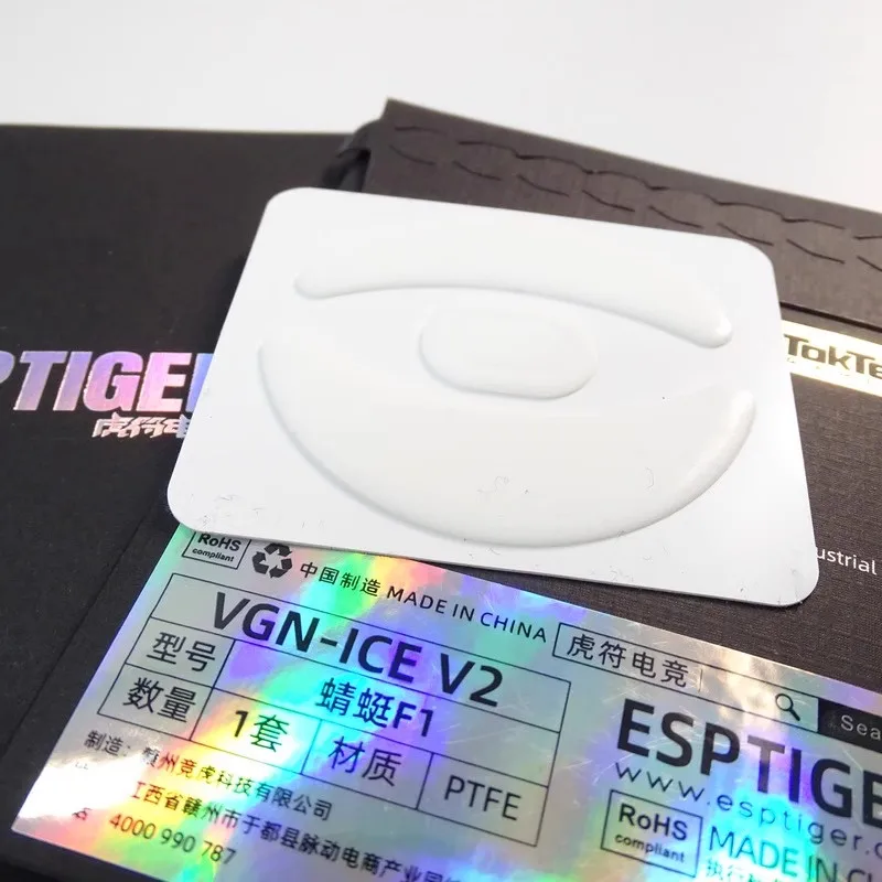 Original Esports Tiger ICE V2 Mouse Skates Feet, White ARC Glides (1 Pack)