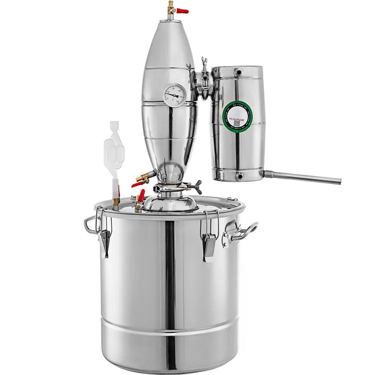 

50L Stainless Steel Alcohol Distiller Home Brew Kit Moonshine Wine Making Boiler