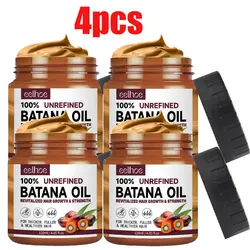 Pure Organic Batana Oil Hair Mask - Nourishing & Anti-Breakage Hair Treatment - 4pcs