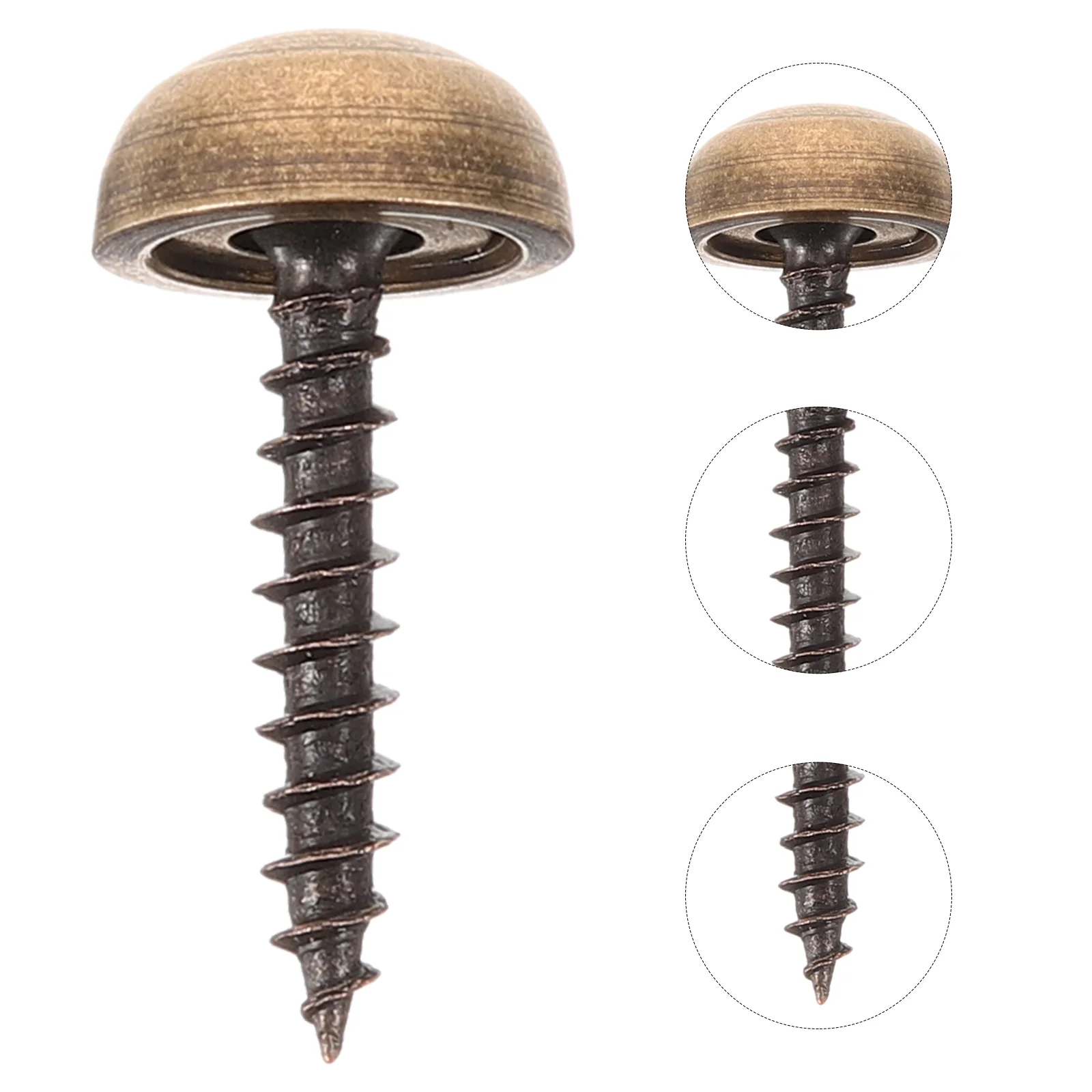 

8pcs Upholstery Tacks Mirror Fixing Screws Mirror Screws with Decorative Caps