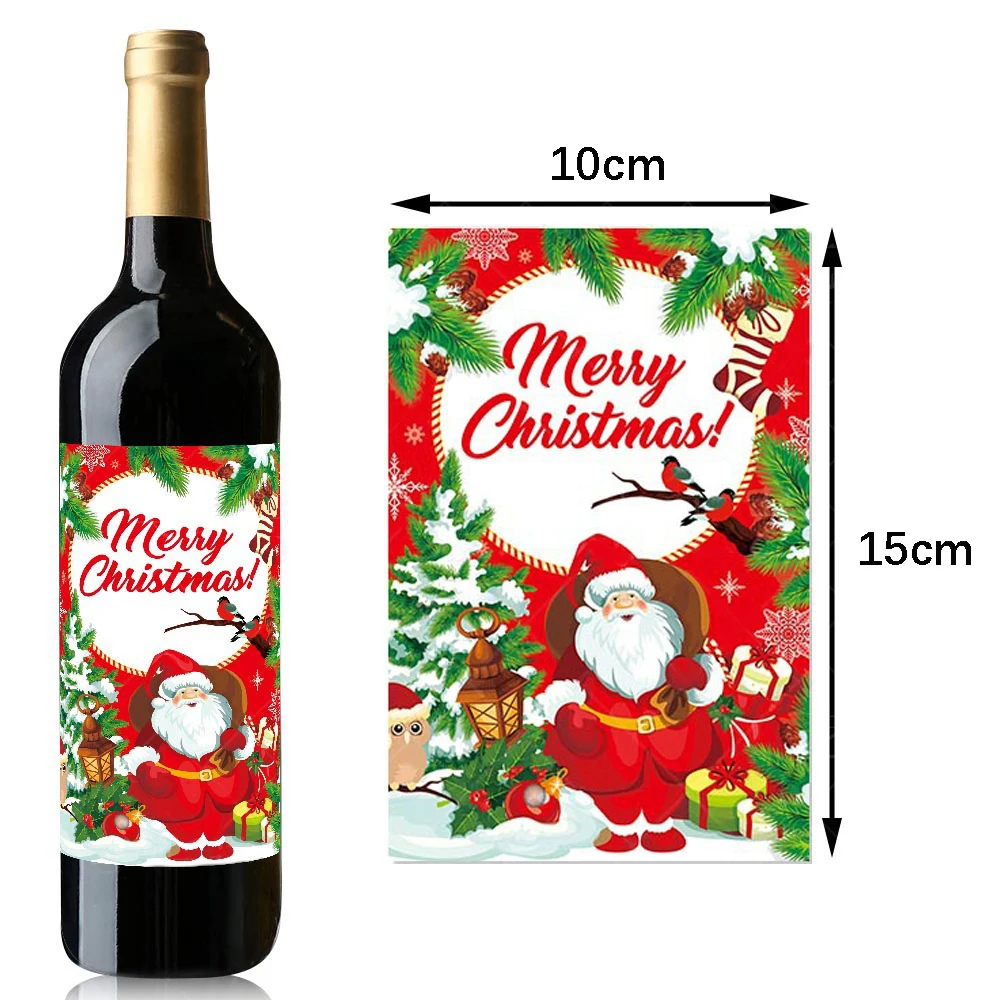 Christmas Wine Bottle Cover Santa Claus Snowman Christmas Party Dinner Table Decoration Xmas Gift Ornament New Year 2026