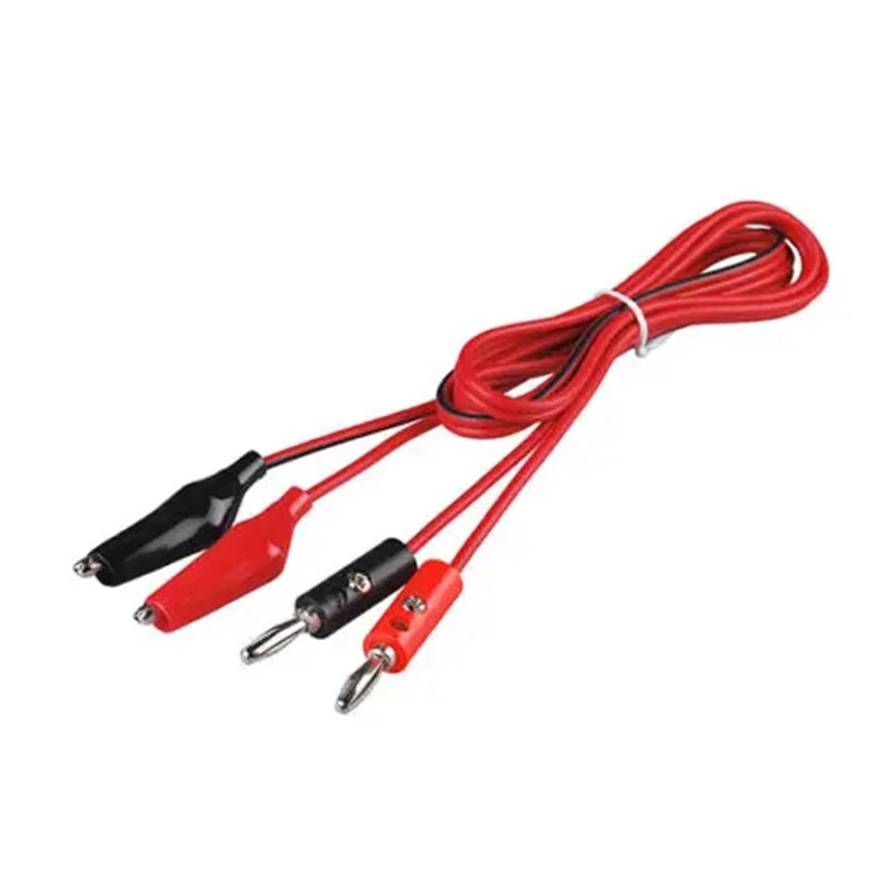 Test Cable Connector Alligator Clip To Banana Plug For Multimeter