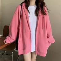 Plus Size Thickened Fleece Women's Jacket Autumn Winter Loose Open Cardigan Sweatshirt for plus Size Women Comfortable Fit