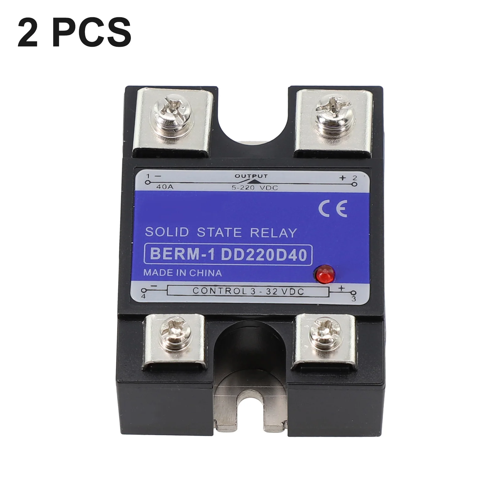 

Твердотельное реле 40A SSR DC-DC вход 3-32V DC нагрузка 5-220V DC DD220D40 реле общего назначения твердотельное реле