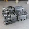 Creative Metal Train Coin Organizer Money Savings Bank Cute Piggy Banks For Kids Money Safe box PB018 1