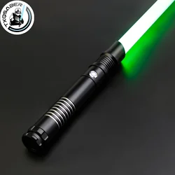 TXQSABERRGB Lightsaber Heavy Dueling Metal Hilt Smooth Swing Flash on Clash Multiple Colors Sounds Change Laser Sword Toys