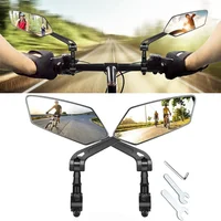 1pair Bike Rear View Mirror Reflector Adjustable Rotatable Handlebar Mirror Clear Rearview Electric Scooter Bicycle Accessorie 2