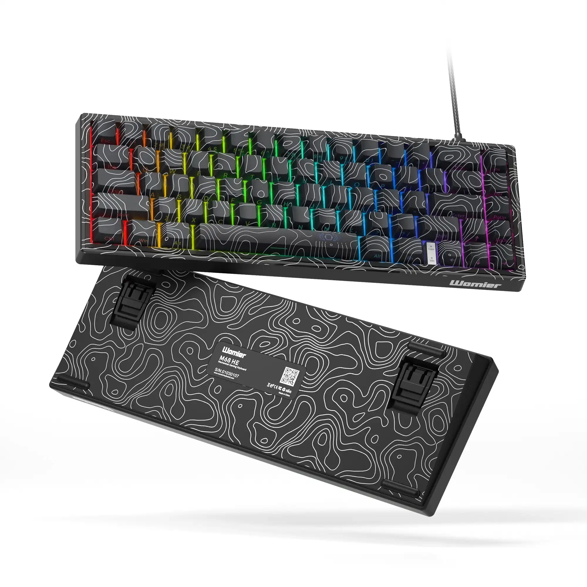 Клавиатура Womier M68 HE Механическая с RGB-подсветкой, 65%