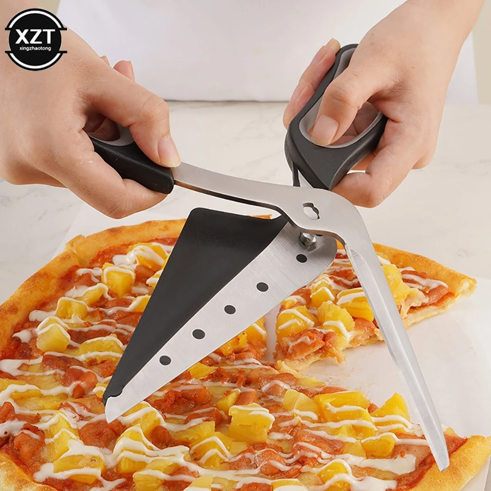 Tijeras de Pizza portátiles 2 en 1, cortador de Pizza desmontable Ultra