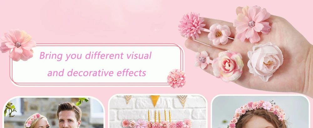 20 Stück Rose künstliche Blumen gefälschte Blume Kombination Hochzeit Hochzeit Dekoration für zu Hause Raum dekor DIY Handwerk Geschenke Zubehör – Detail 1