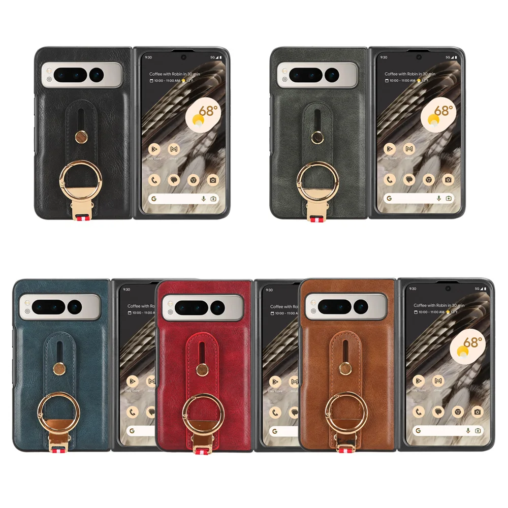 Per Google Pixel Fold Case Con Anello Business Wristband Cover Case Per Google Pixel Fold Custodie Protettive Antiscivolo