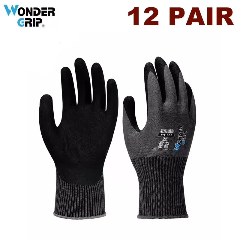 Durable Sandy Coated Garden and Work Gloves - Enhanced Grip and Protection