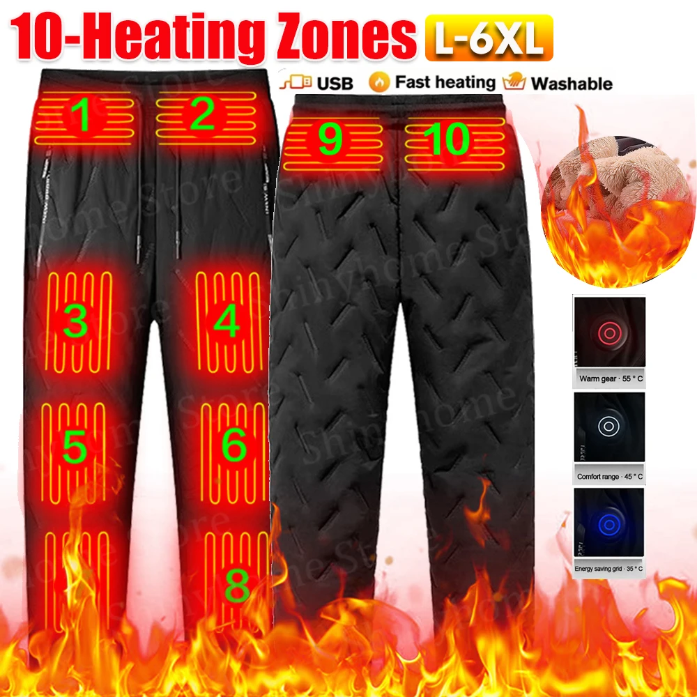 Pantaloni Riscaldati Uomo/Donna - 18 Zone Di Calore, Termici Per Sport Invernali E Moto - Foto 4
