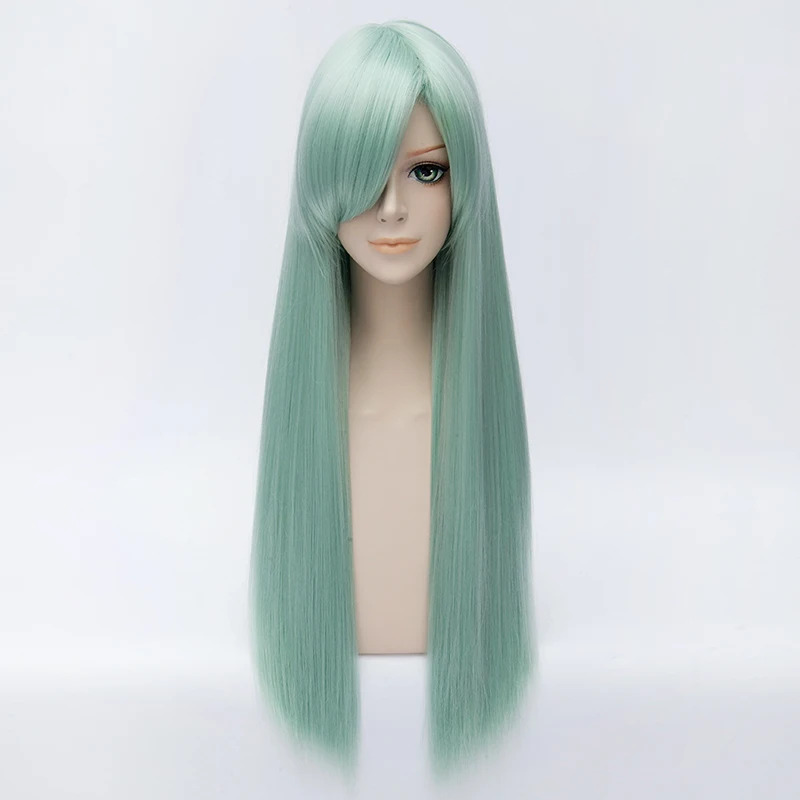Anime The Seven Deadly Sins Elizabeth Liones Cosplay Wigs Long Straight Green Party Carnival Synthetic Hair Wig