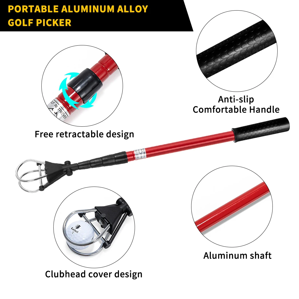 Retractable Portable Golf Ball Picker 2