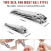 Nail Clipper,Premium Stainless Steel Fingernail and Toenail Clipper Cutters, Fingernail Clipper Cutters with Nail File Sharp. 3