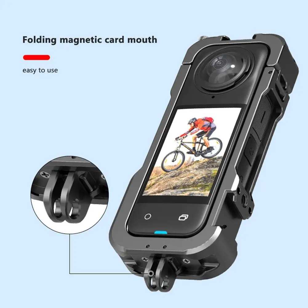 알루미늄 합금 확장 브래킷, 금속 프레임, 토끼 보호 케이지, Insta360 X4 용 프레임 액세서리