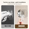 Bathroom Storage Rack Water Ripple Wall Mounted Non Perforated Suction Cup Storage Basket For Home Storage Products 3