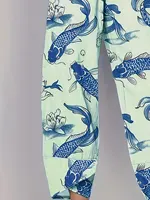 Women Plus Size Woven Spring And Summer Pants - Image 6