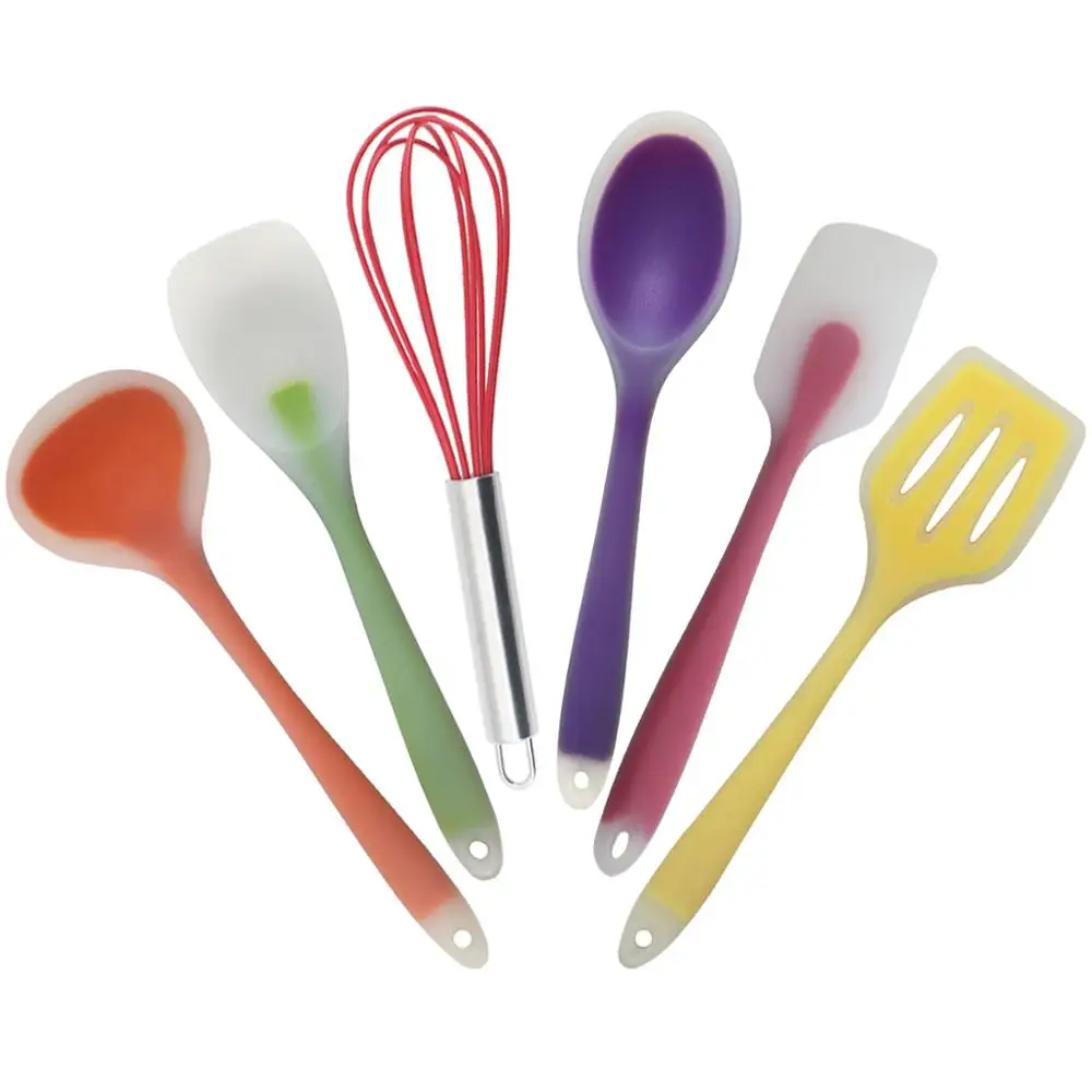 1 PC Silicone Cooking Utensils Spoon Spatula Soup Ladle Heat-Resistant Kitchen Cooking Tools Silicone Baking Tools