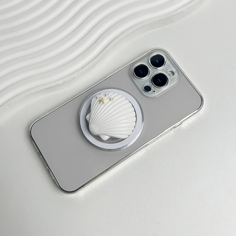 Ergonomic Foldable Resin Phone Stand and Grip Holder