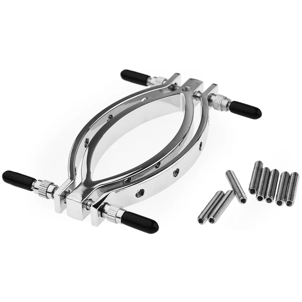 Vagina Speculum Stianless Steel Pussy Clamp with Spikes Labial Clamp Vaginal Expander Speculum Clitoris G-spot Flirt Fetish Bdsm Sex Toy Women vagina speculum